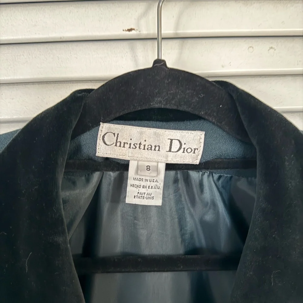 Dior Teal and Black Women's Blazer